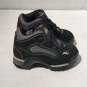 “Kids” Mountain Gear Black Suede W/ Mesh Boots